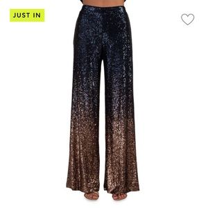 Trina Turk sequin wide leg pants Size XL